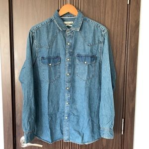 Mango Men Denim Shirt L